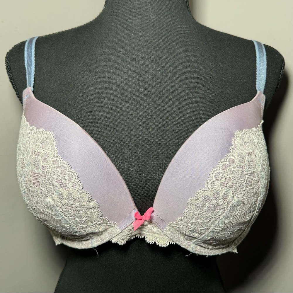 Victoria’s Secret 32DDD Purple / Blue Dream Angels Push Up Bra